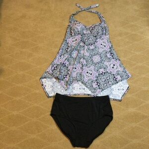 Swimsuits For All NWOT Handkerchief Halter 2-Piece Swimdress, 20